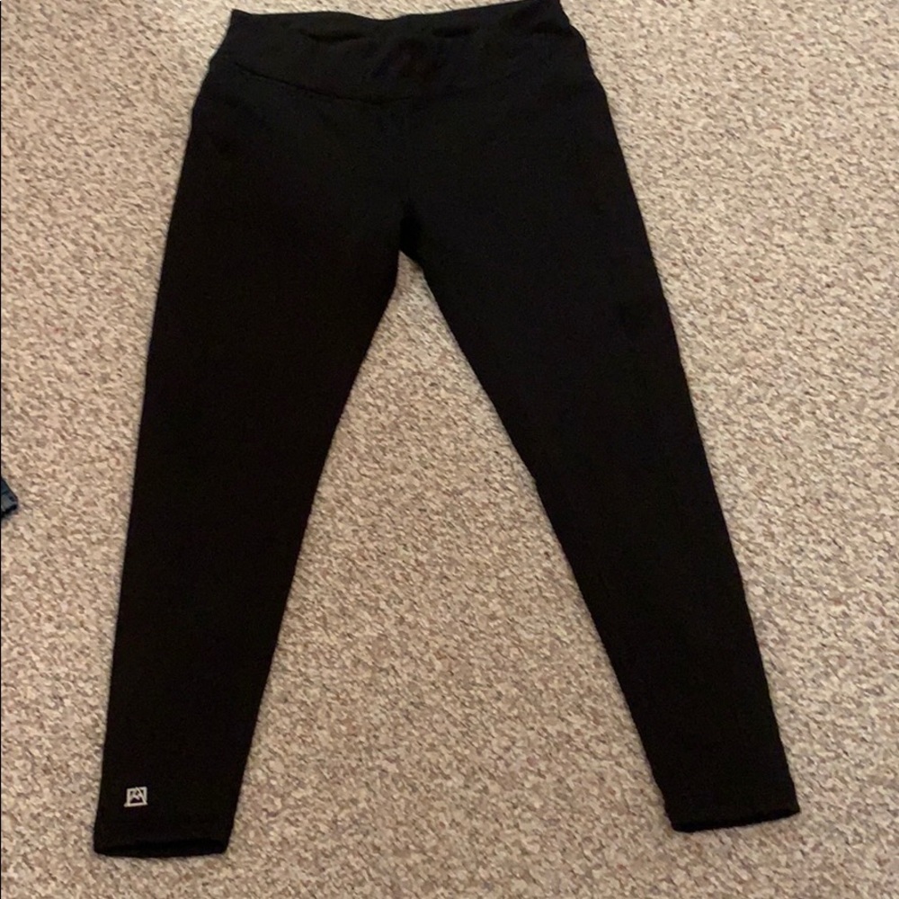 Avalanche Fleece Lined Black Leggings